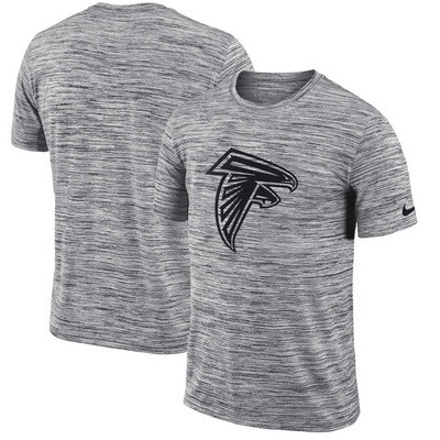 Atlanta Falcons Marled Stadium Heathered Printed T Shirt 200810