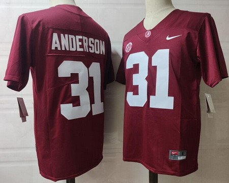 Men's Alabama Crimson Tide #31 Keaton Anderson Limited Red College Football Jersey