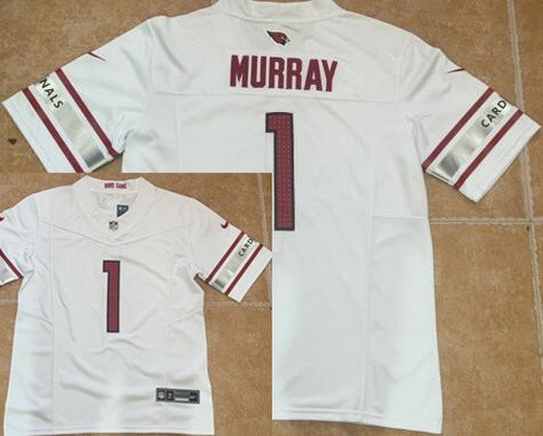 Men's Arizona Cardinals #1 Kyler Murray Limited White FUSE Vapor Jersey