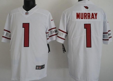 Men's Arizona Cardinals #1 Kyler Murray Limited White Vapor Jersey