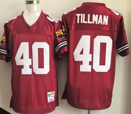 Men's Arizona Cardinals #40 Pat Tillman Red Throwback Jersey