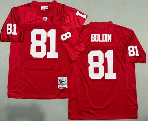 Men's Arizona Cardinals #81 Anquan Boldin Red 2003 Throwback Jersey