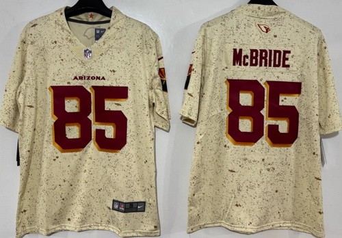 Men's Arizona Cardinals #85 Trey McBride Limited Cream Rivalries Vapor Jersey