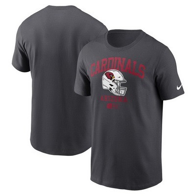 Men's Arizona Cardinals Anthracite Helmet Essential T Shirt