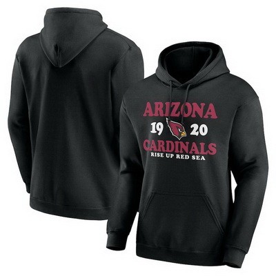 Men's Arizona Cardinals Black Fierce Competitor Pullover Hoodie