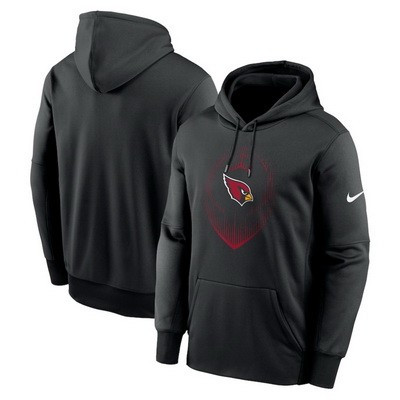 Men's Arizona Cardinals Black Icon Performance Pullover Hoodie