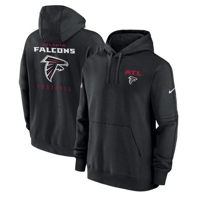 Men's Arizona Cardinals Black Sideline Club Fleece Pullover Hoodie