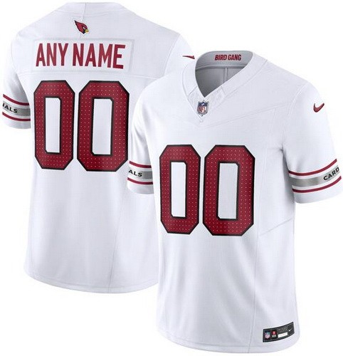 Men's Arizona Cardinals Customized Limited White FUSE Vapor Jersey