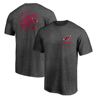 Men's Arizona Cardinals Iconic Retro Diamond Scroll Printed T-Shirt 0779