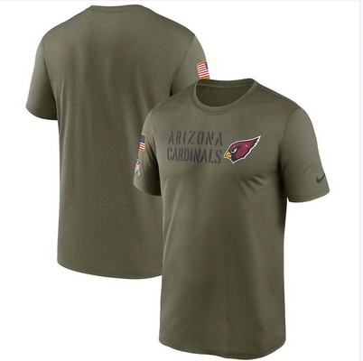 Men's Arizona Cardinals Olive 2022 Salute to Service Legend Team T Shirt
