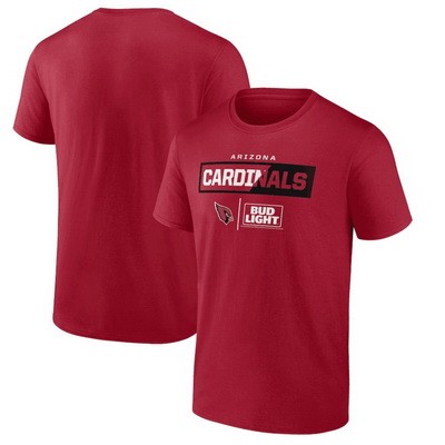 Men's Arizona Cardinals Red NFL x Bud Light T Shirt