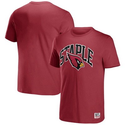 Men's Arizona Cardinals Red NFL x Staple Logo Lockup T Shirt
