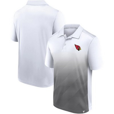 Men's Arizona Cardinals White Black Parameter Polo