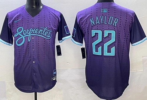 Men's Arizona Diamondbacks #22 Josh Naylor Purple 2025 City Connect Limited Jersey