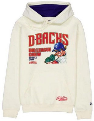 Men's Arizona Diamondbacks Cream Big League Chew Pullover Hoodie