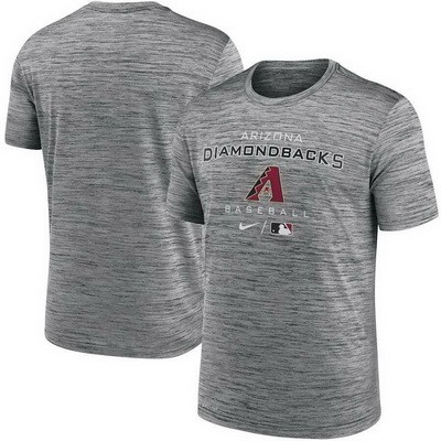 Men's Arizona Diamondbacks Gray Velocity Performance Practice T Shirt