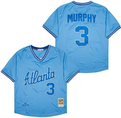 Men's Atlanta Braves #3 Dale Murphy Blue 1982 Throwback Jersey