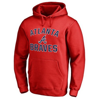 Men's Atlanta Braves Printed Pullover Hoodie 112619