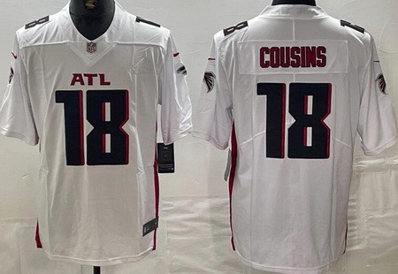Men's Atlanta Falcons #18 Kirk Cousins Limited White Vapor Jersey