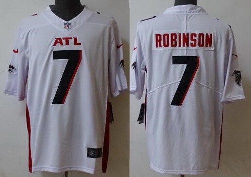 Men's Atlanta Falcons #7 Bijan Robinson Limited White Vapor Jersey