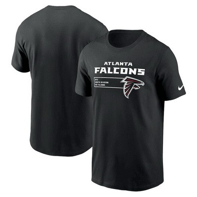 Men's Atlanta Falcons Black Division Essential T Shirt