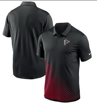 Men's Atlanta Falcons Black Red Vapor Performance Polo