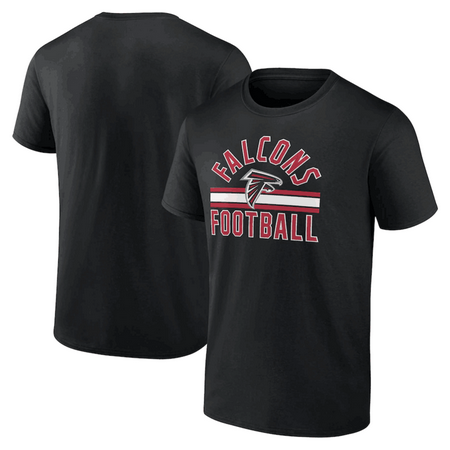 Men's Atlanta Falcons Black Standard Arch Stripe T Shirt