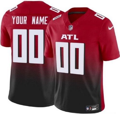 Men's Atlanta Falcons Customized Limited Red FUSE Vapor Jersey
