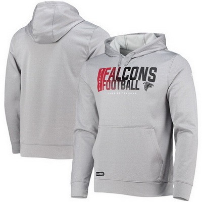 Men's Atlanta Falcons Gray Printed Pullover Hoodie 302511