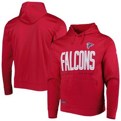Men's Atlanta Falcons Red Printed Pullover Hoodie 302657
