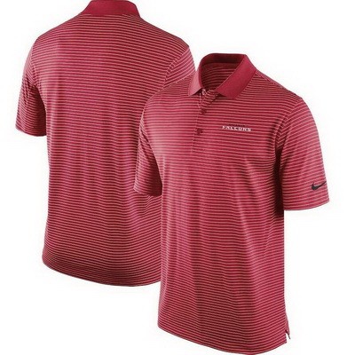 Men's Atlanta Falcons Red Sideline Lock Up Victory Performance Polo