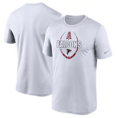 Men's Atlanta Falcons White Icon Performance T-Shirt