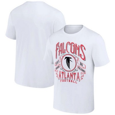 Men's Atlanta Falcons White NFL x Darius Rucker Collection Vintage Football T Shirt