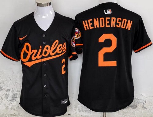 Men's Baltimore Orioles #2 Gunnar Henderson Black Limited Jersey
