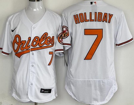 Men's Baltimore Orioles #7 Jackson Holliday White Authentic Jersey