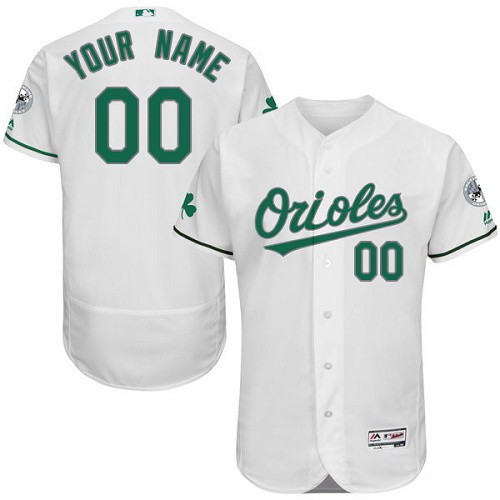 Men's Baltimore Orioles Customized White Celtic FlexBase Jersey