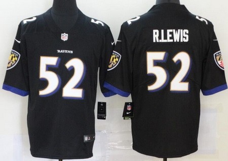 Men's Baltimore Ravens #52 Ray Lewis Limited Black Vapor Untouchable Jersey