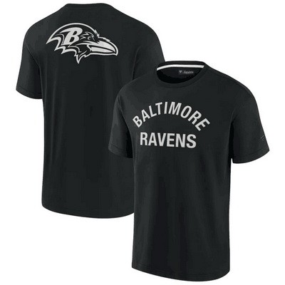 Men's Baltimore Ravens Black Super Soft Short Sleeve T Shirt