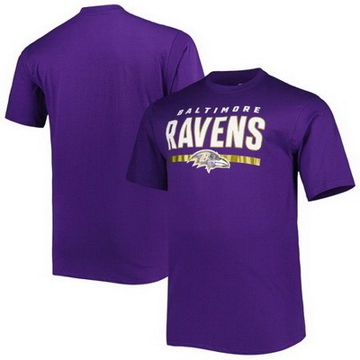 Men's Baltimore Ravens Purple Printed T Shirt 302346
