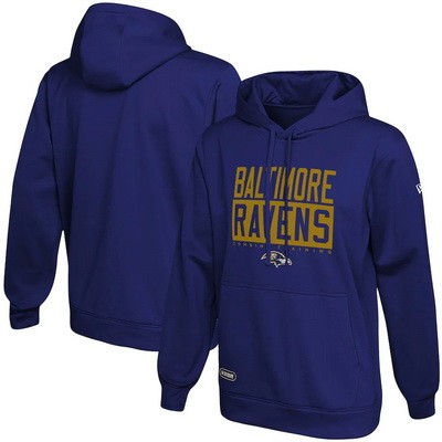 Men's Baltimore Ravens Purple School of Hard Knocks Pullover Hoodie