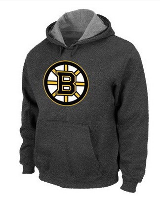 Men's Boston Bruins Dark Gray Printed Pullover Hoodie