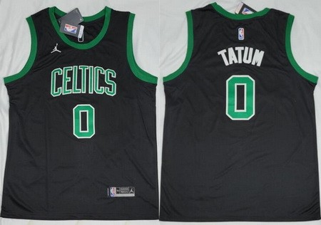 Men's Boston Celtics #0 Jayson Tatum Black 2023 Statement Icon Swingman Jersey