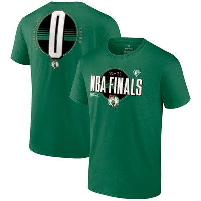 Men's Boston Celtics #0 Jayson Tatum Green 2022 Finals Bound T-Shirt