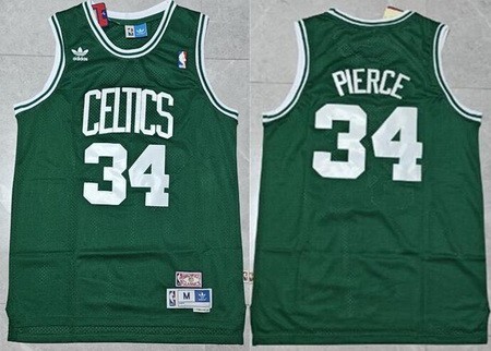 Men's Boston Celtics #34 Paul Pierce Green Hollywood classics Swingman Jersey