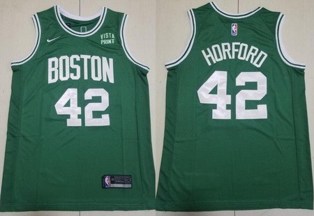 Men's Boston Celtics #42 Al Horford Green Sponsor Swingman Jersey
