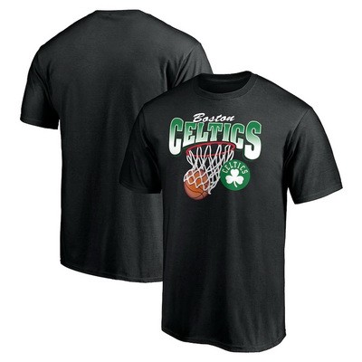 Men's Boston Celtics Black Balanced Floor T-Shirt