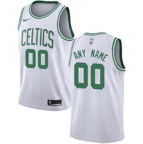 Men's Boston Celtics Customized White Icon Swingman Nike Jersey