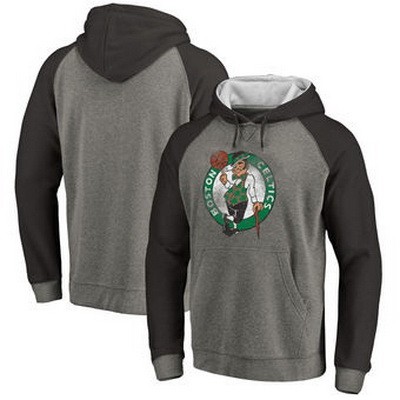 Men's Boston Celtics Gray Printed Pullover Hoodie
