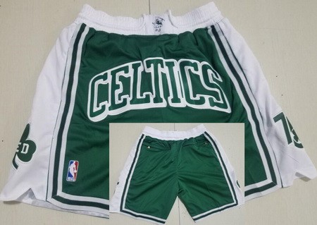 Men's Boston Celtics Green City Just Don Shorts