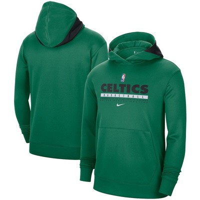 Men's Boston Celtics Green Spotlight On Court Practice Performance Pullover Hoodie